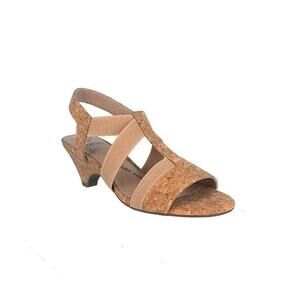 NEW Impo Edla Comfort Insole Strappy Pumps Kitten Heels Shoes Brown Women's 11